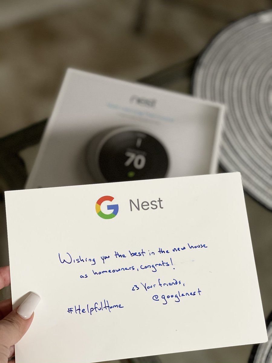Babyalo_'s tweet photo. Thank you @googlenest โค๏ธ๐๐๐ #Helpfulhome So excited to install it!! https://t.co/X5IxRcdn0Z
