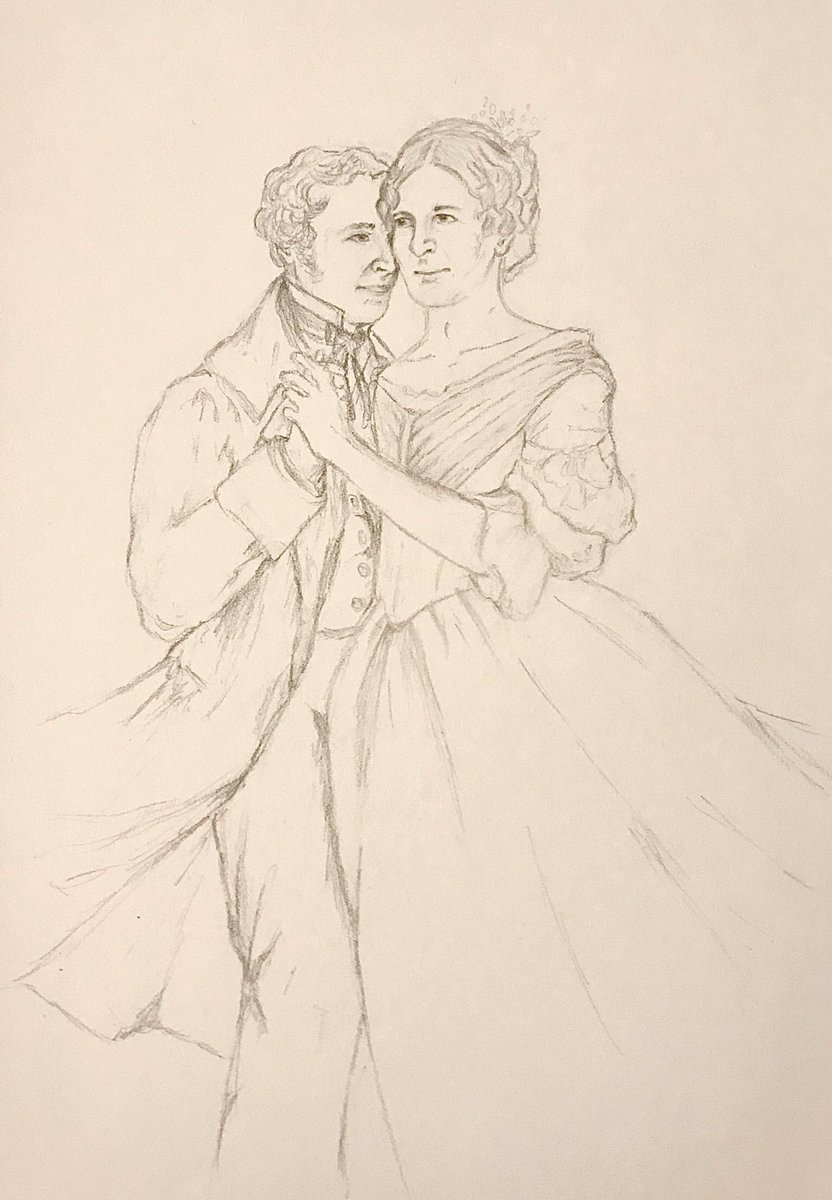 but since no image exists, it’s possible Davis meant Ross was simply the following partner, or he had a makeshift costume.) But I have taken the liberty of drawing the scene, and now you all can color it!