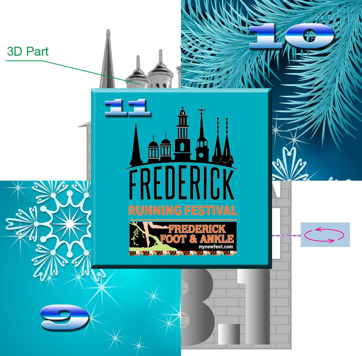 RunFrederick's tweet image. It’s Taco Tuesday, and time to open another window on our 2021 medal reveal Advent Calendar.