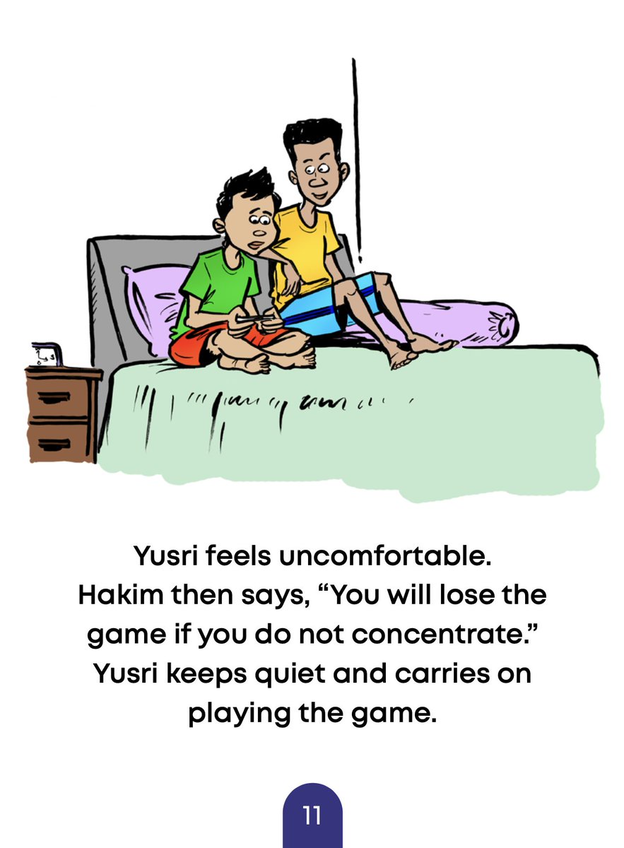 Child sexual abuse (CSA) can happen to anyone. Boys who are abused are just as badly affected. Abusers are often known and trusted by victims. Do read and share 'Yusri and His Secret' to learn about CSA and the steps you can take to seek help. #YusriAndHisSecret  #StopCSA