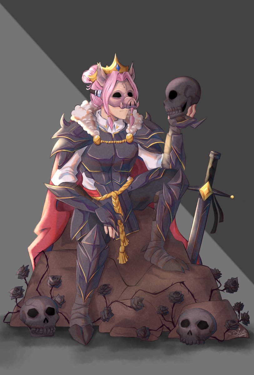 Roses and skulls [Technoblade fanart] : r/Technoblade