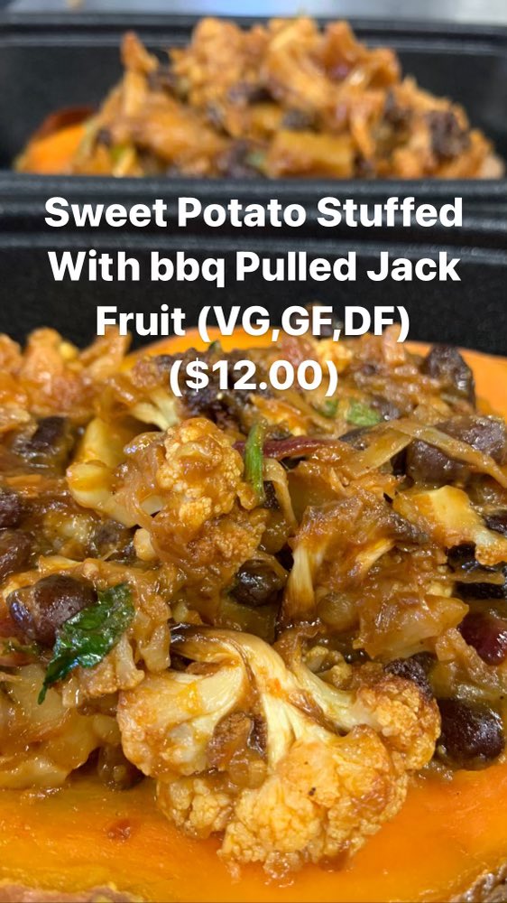 TheTableByCarol's tweet photo. Have you seen The Table Soups Latest Item on the menu? 

⭐️NEW⭐️ Sweet Potato Stuffed With bbq Pulled Jack Fruit (VG,GF,DF) ($12.00)

@oshawacity @OshawaDowntown @LvngRmArt @ROGERStvDurham https://t.co/EmWhKIgLKT