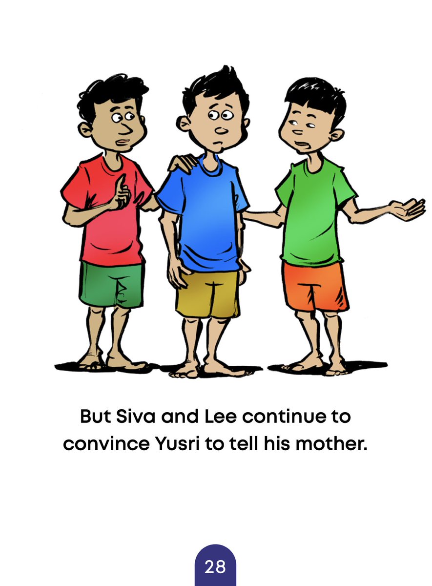 Child sexual abuse (CSA) can happen to anyone. Boys who are abused are just as badly affected. Abusers are often known and trusted by victims. Do read and share 'Yusri and His Secret' to learn about CSA and the steps you can take to seek help. #YusriAndHisSecret  #StopCSA