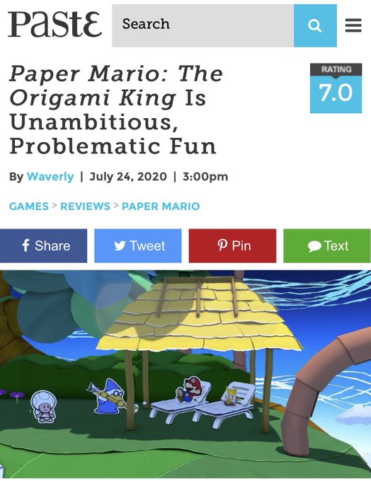Complaining about colonialism in Paper Mario is not normalComplaining about colonialism in Monster Hunter is not normalComplaining about colonialism in ANY game is not normal. Gaming journalism is fundamentally broken right now cuz it's been hijacked by overly woke idiots.