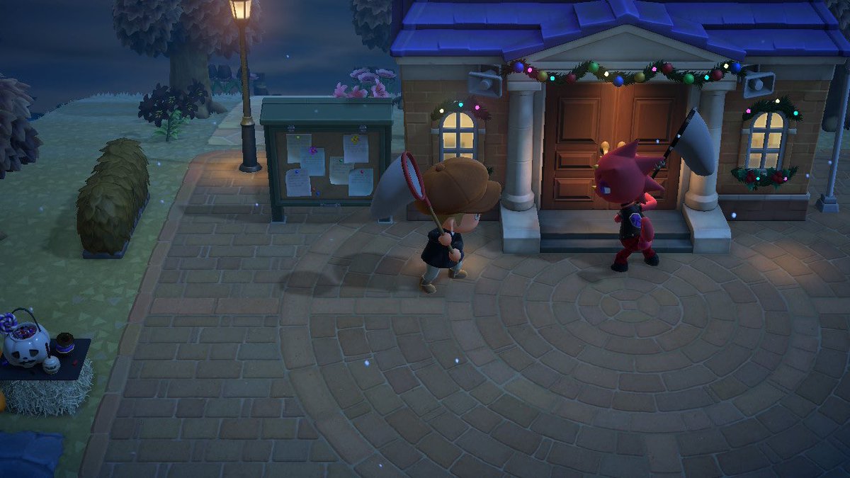 frightfullydom1's tweet photo. And then they had a playful little duel~ (I like to think it ended as a tie) #AnimalCrossing #ACNH #NintendoSwitch https://t.co/AfBdybKZT3