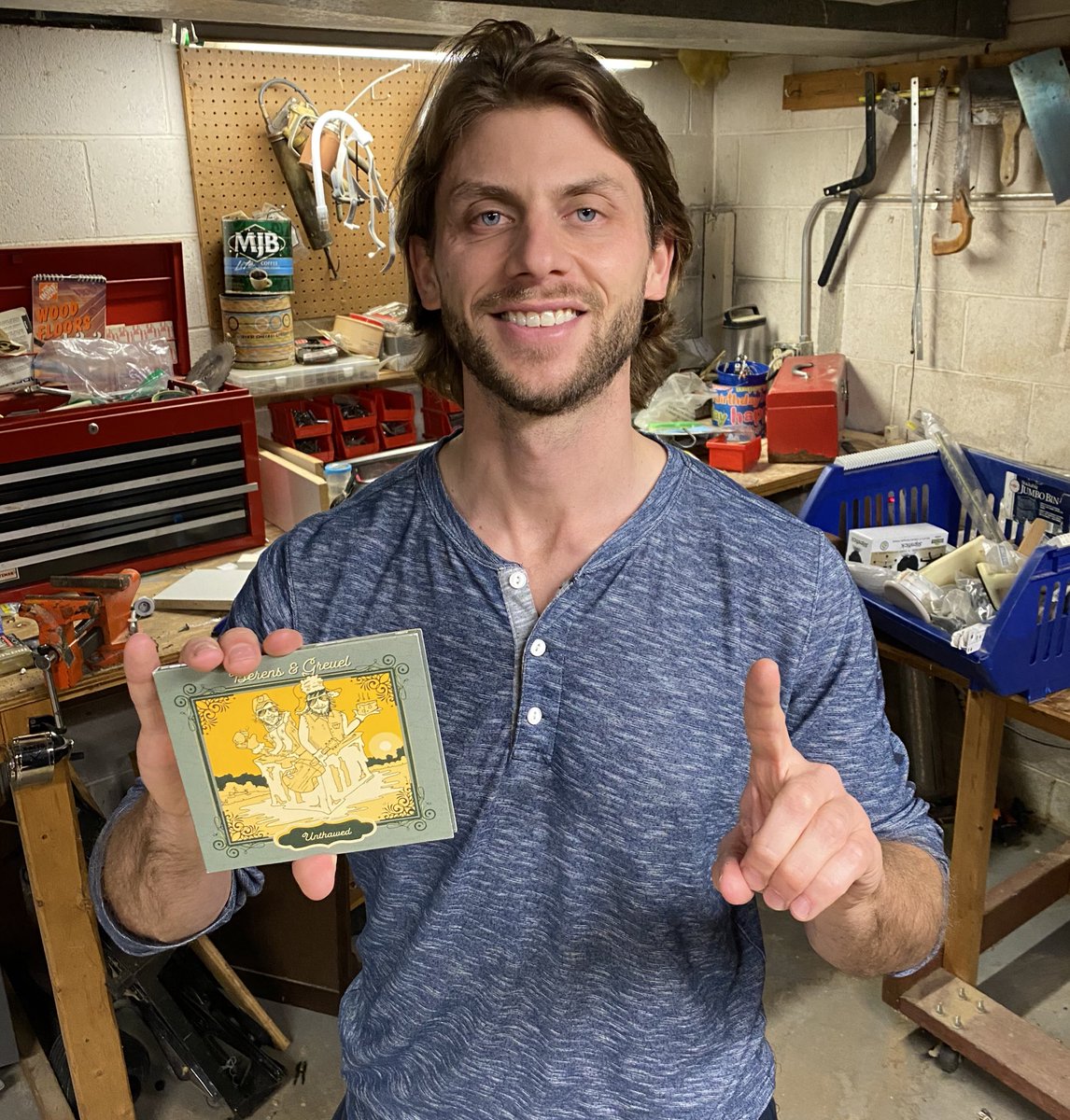 CharlieBerens's tweet photo. Holy smokes Unthawed is #1 on the Billboard Bluegrass charts and #6 on the Comedy charts. What’s everyone’s address? I got enough rhubarb in the freezer for everyone #BerensAndGreuel https://t.co/rstoYQUeT7