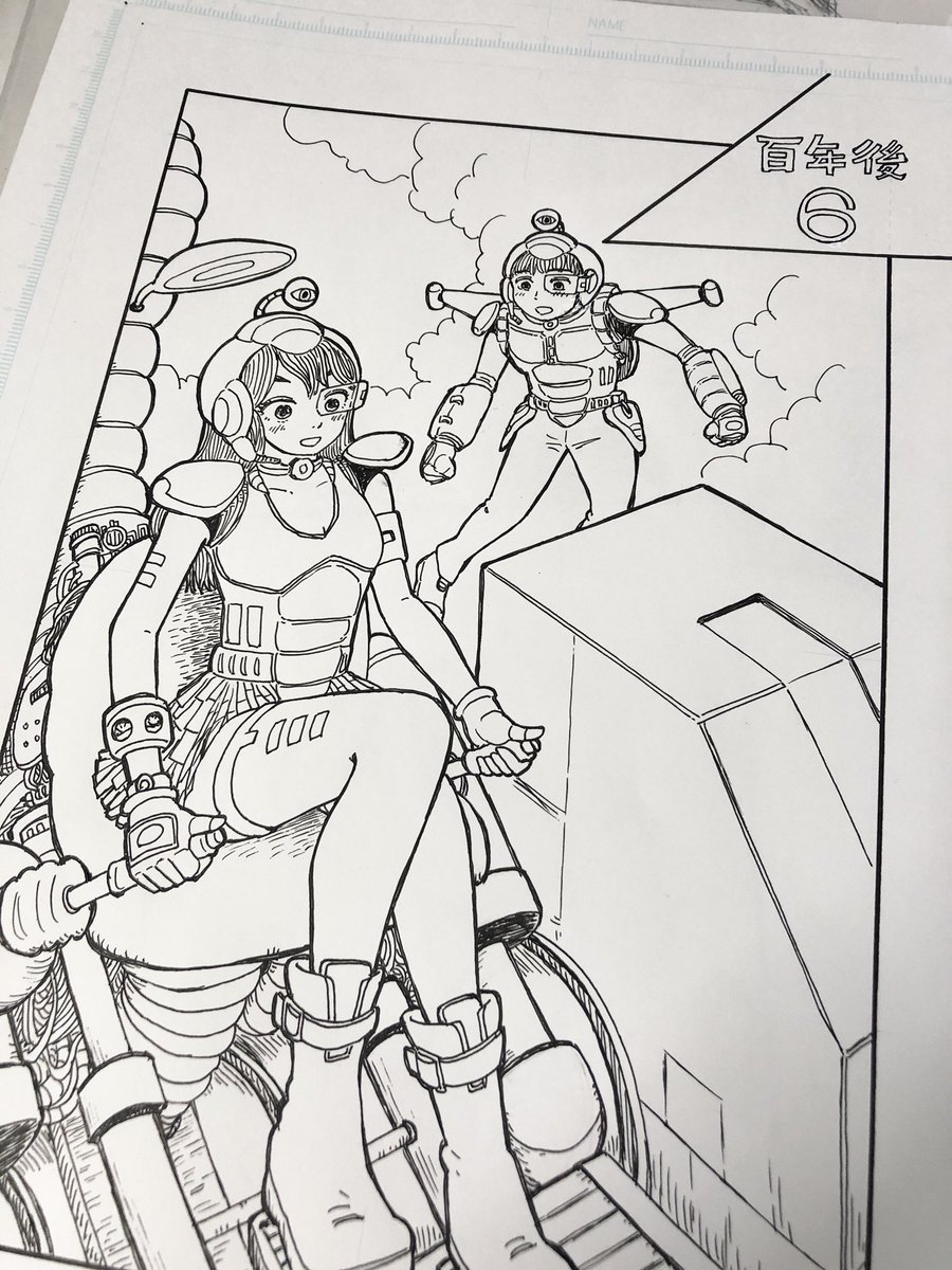 ダイソーの漫画原稿用紙いい感じです なかたこつぶの漫画 ダイソーの漫画原稿用紙いい感じです なかたこつぶの漫画