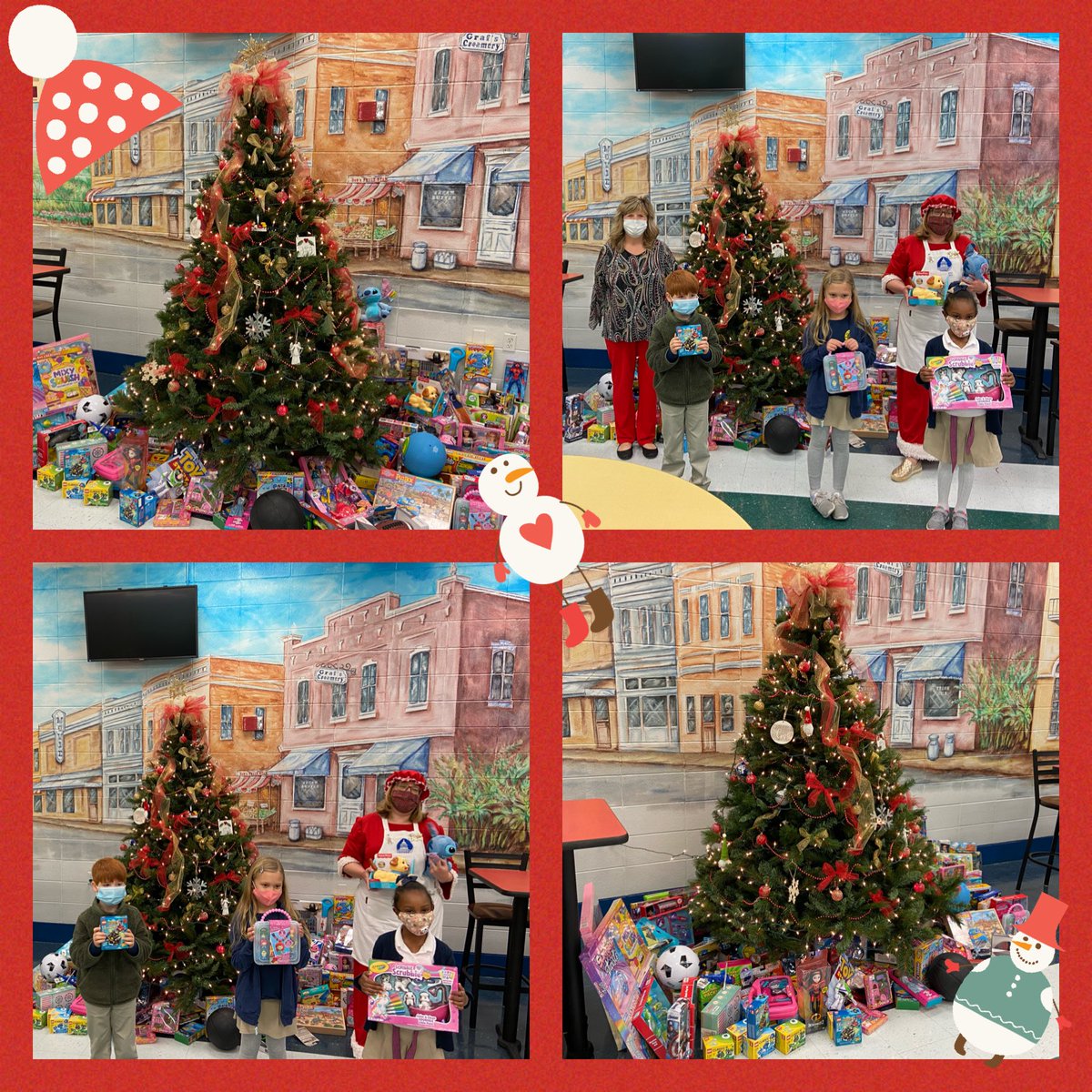 CollierES's tweet photo. Thank you to everyone who donated toys for MCPSS’s Stuff the Bus campaign! We were able to collect 130 new, unwrapped gifts for children in need around our community. #BeeTheImpact #LearningLeadingRemotely #LearningLeading #StuffTheBus https://t.co/aN2uSPMuiD