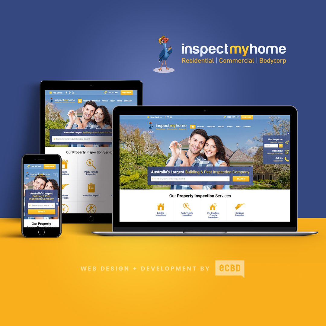 ecbd's tweet photo. Inspect My Home is one Australia's largest building and pest inspection companies in Australia and we've been working together for over a decade now. Recently we redesigned and rebuilt their website to accommodate their growth.

See what happened next...

https://t.co/TCqIIfg3yz https://t.co/chAu09fC4w