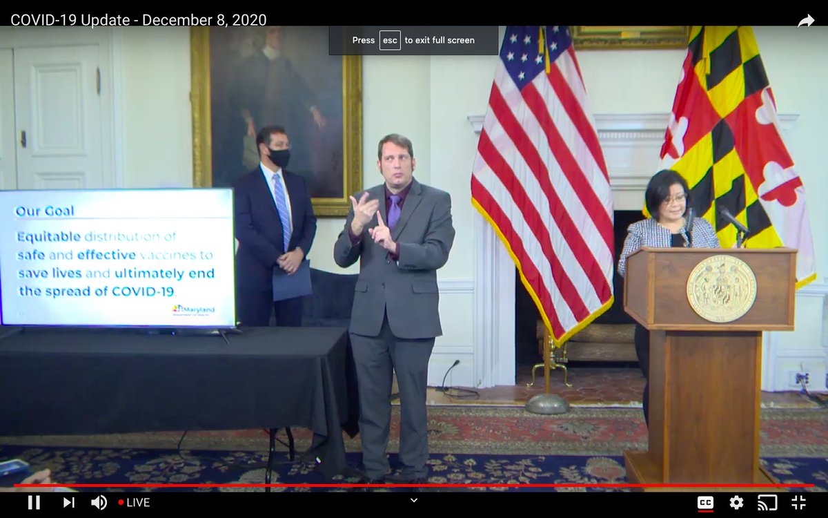 MadisonWellsJa1's tweet photo. Acting Deputy Secretary of Maryland's health department, Dr. Jinlene Chan helped explain Maryland's four stage COVID-19 vaccination plan in today's press conference. 
@BethanysStories #j262b #COVID19 #StopTheSpread https://t.co/SkmV3Nl1kg