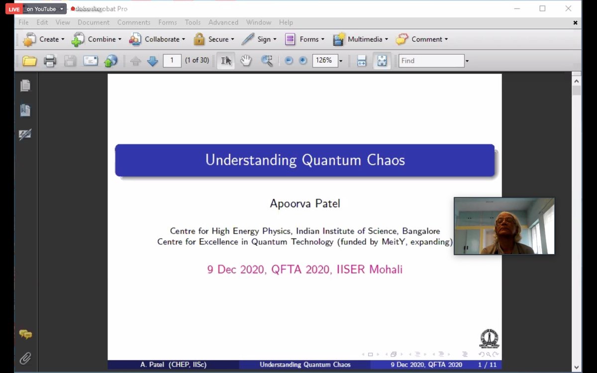 qfta2020's tweet photo. We have Prof. Apoorva Patel to talk on Quantum Chaos. Join us on Youtube: 
https://t.co/vkAZ5TFFjq

@arvind_iiserm @kavitadorai @harzi_sam @IiserMohali @iiscbangalore 
#conference #quantum #qfta20 https://t.co/Sd13ILoxi8