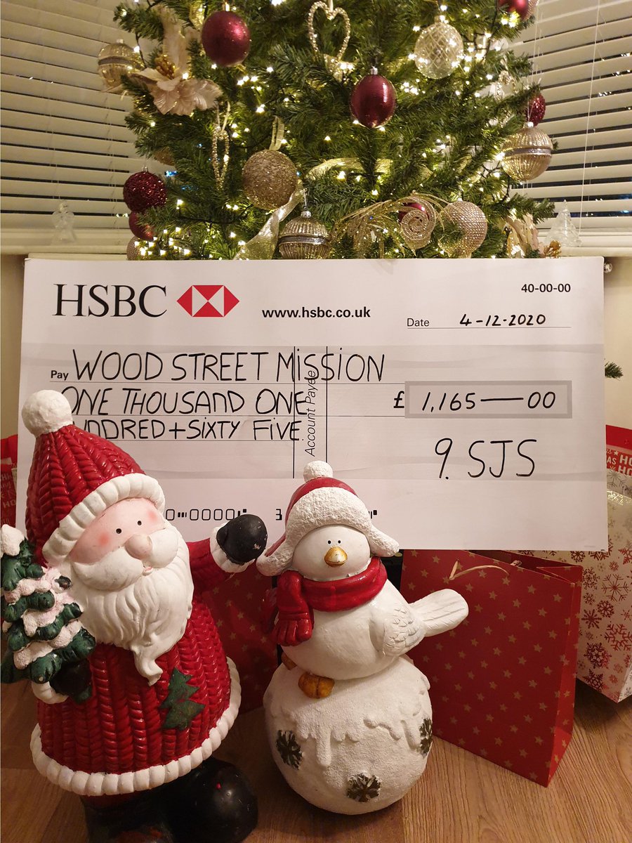 Chambers raised over £1k for @WoodSt_Mission Christmas Appeal. #WoodStXmas