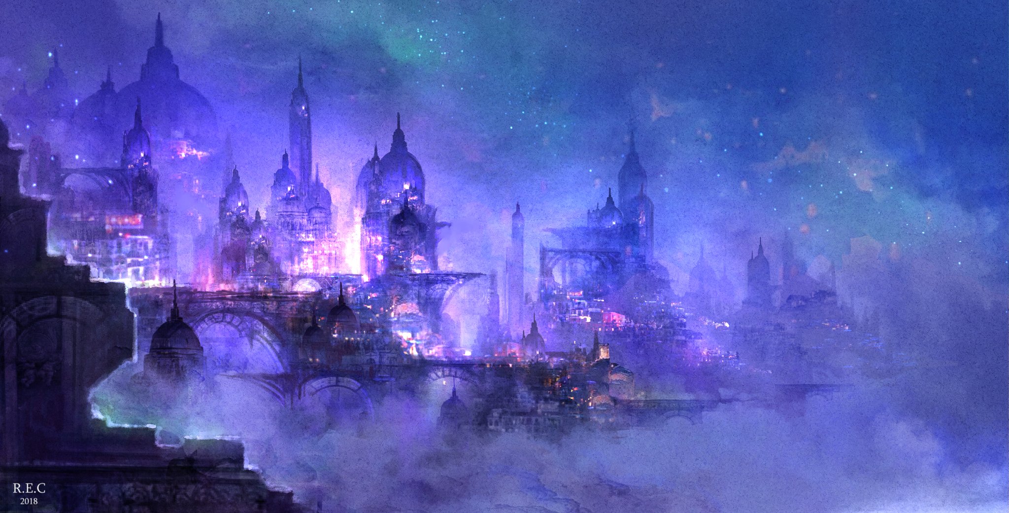 R E C 初著書発売中 幻想風景画 幻想歌舞伎町シリーズ T Co Lr0vcpnkje Twitter