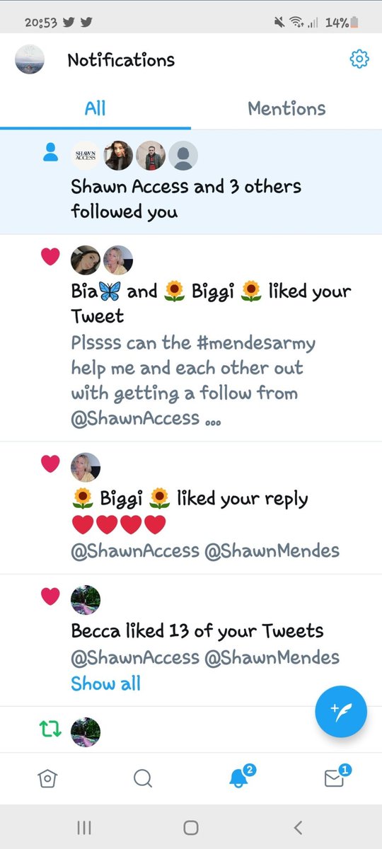 meganncoates's tweet photo. OMGGGGGG I JUST WOKE UP TO THIS!!!! THEY B0TH FOLLOW ME NOW OMG THANKYOU SO MUCH TO EVERY SINGLE ONE OF MY MUTUALS, COULDNT HAVE DONE IT WITHOUT YOU ALL!!!!! 😭😭😭😂😂😂💙❤🥺🥺❤💙
#mendesarmy 
#wonder https://t.co/3DUjiJNXne