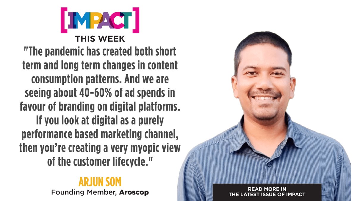 IMPACT_onnet's tweet photo. #ArjunSom elucidates ways to mitigate a cookie-less future in a conversation with @deepeverest which is the subject of @AroscopOfficial's recently-released report on #programmaticadvertising and #thirdpartycookies #IMPACTmagazine

Read the #interview here: https://t.co/ssbkKtoN3p https://t.co/9Mjpt7S1OS