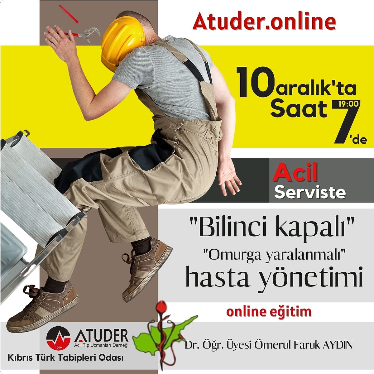 Acil Tıp Uzmanları Derneği ( ATUDER ) ve Kıbrıs Türk Tabipleri Odası ( KTTO ) ortak online eğitim programı yarın devam ediyor.
atuder.online 
Üyelik ücretsizdir.
Kıbrıs : 19:00
Türkiye :20:00