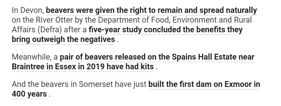 and  #anglers and accepted that a " #beaver in the wrong place can be a disaster". But she said there were "easy and cheap" fixes, with lessons already learned from releases in  #Germany and  #Norway, as well as those in  #Wales and  #Scotland. In  #Devon  #beavers were given the...