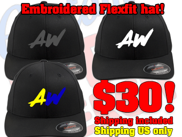 We are embroidering FLEXFIT hats for @ADubWrestle Action Wrestling! We're shipping these out soon!