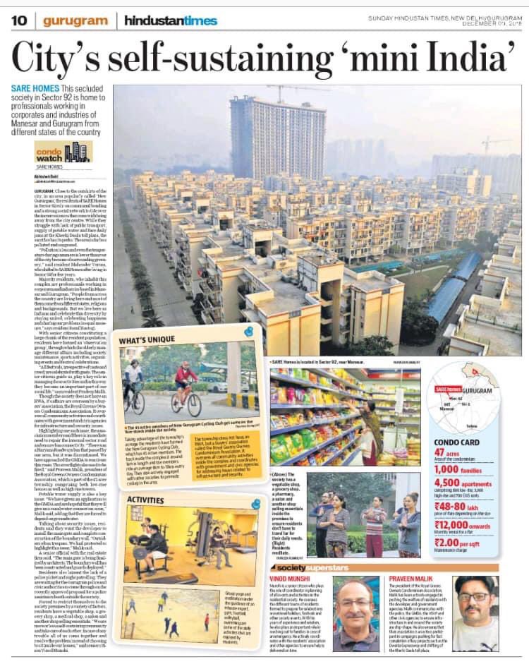 Praveenmalik86's tweet photo. Ciity’s Self-Sustaining “Mini India”
#SARE_Homes_Soceity Sector-92
Gurugram Is actually a #Mini_India🇮🇳
@RWASAREHOMES92 https://t.co/cjDOG3OeJy