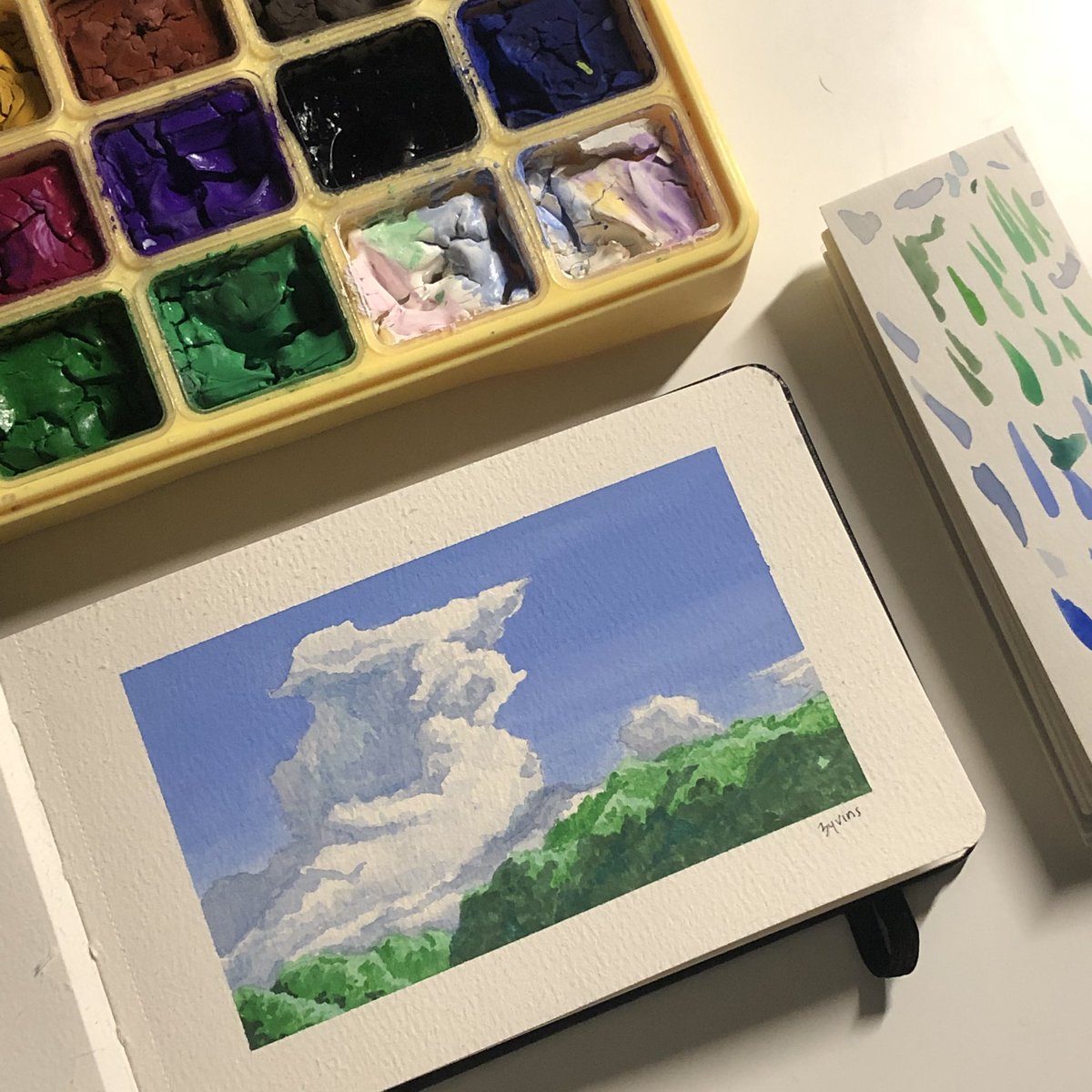 haedphons's tweet photo. Its been 4 months since i last do this type of painting(i finally got time from my hell assignments)... im pretty sure everyone here forgets tht i paint.. but i hope you like this one <3 x Vins. 
#ghibliredraw #ghibli https://t.co/bYmGUg0Yf9
