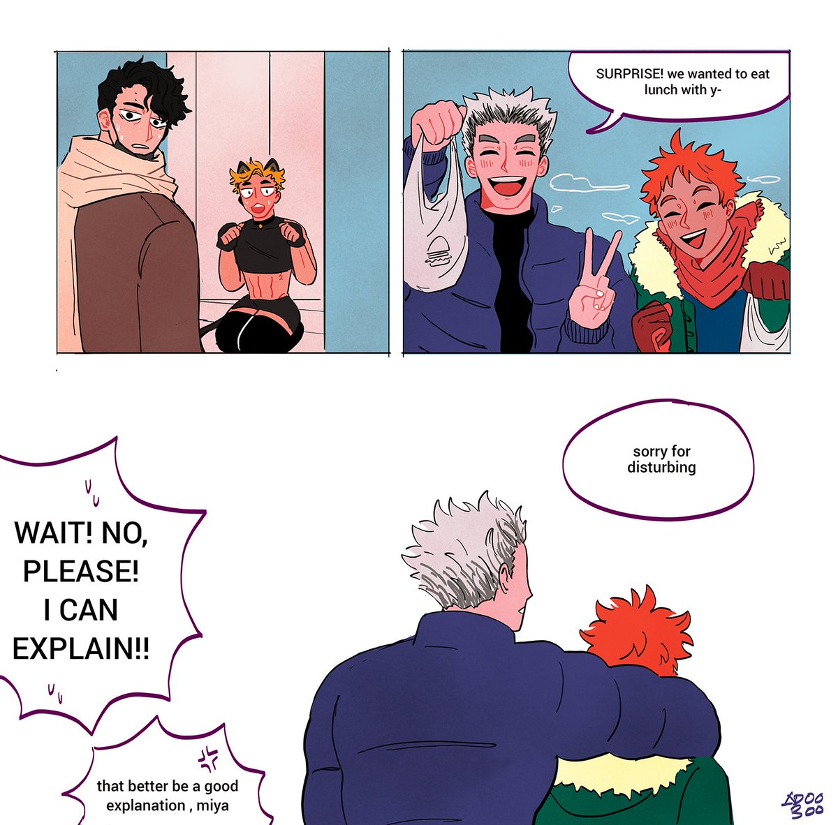 i did a part 2! an overthinking atsumu confuses omi, bokuto and hinata #sakuatsu #Haikyuu  #msby https://t.co/B8piqFzyjc 