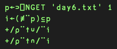 ferreira_hugo's tweet image. #AdventOfCode #adventofcode2020 #codegolf #APL