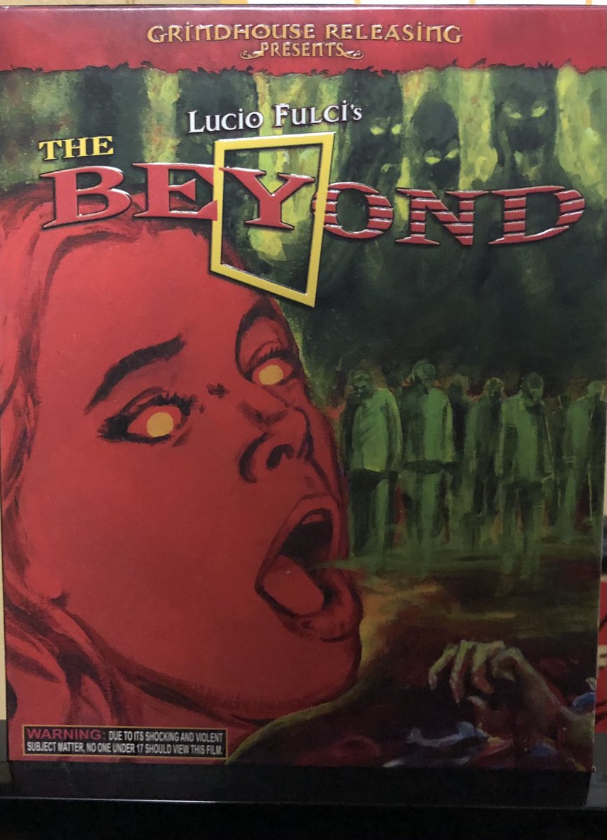 DECEMBER 8: Playing on 42nd Street at the Apollo Theater ON THIS DAY in 1983 under the alternate title “7 Doors of Death,” tonight’s  #Deucember feature is the 2nd film in Fulci’s “Gates of Hell” Trilogy, THE BEYOND (dir. Lucio Fulci, 1981)  @GCDB  @GrindhouseFilm