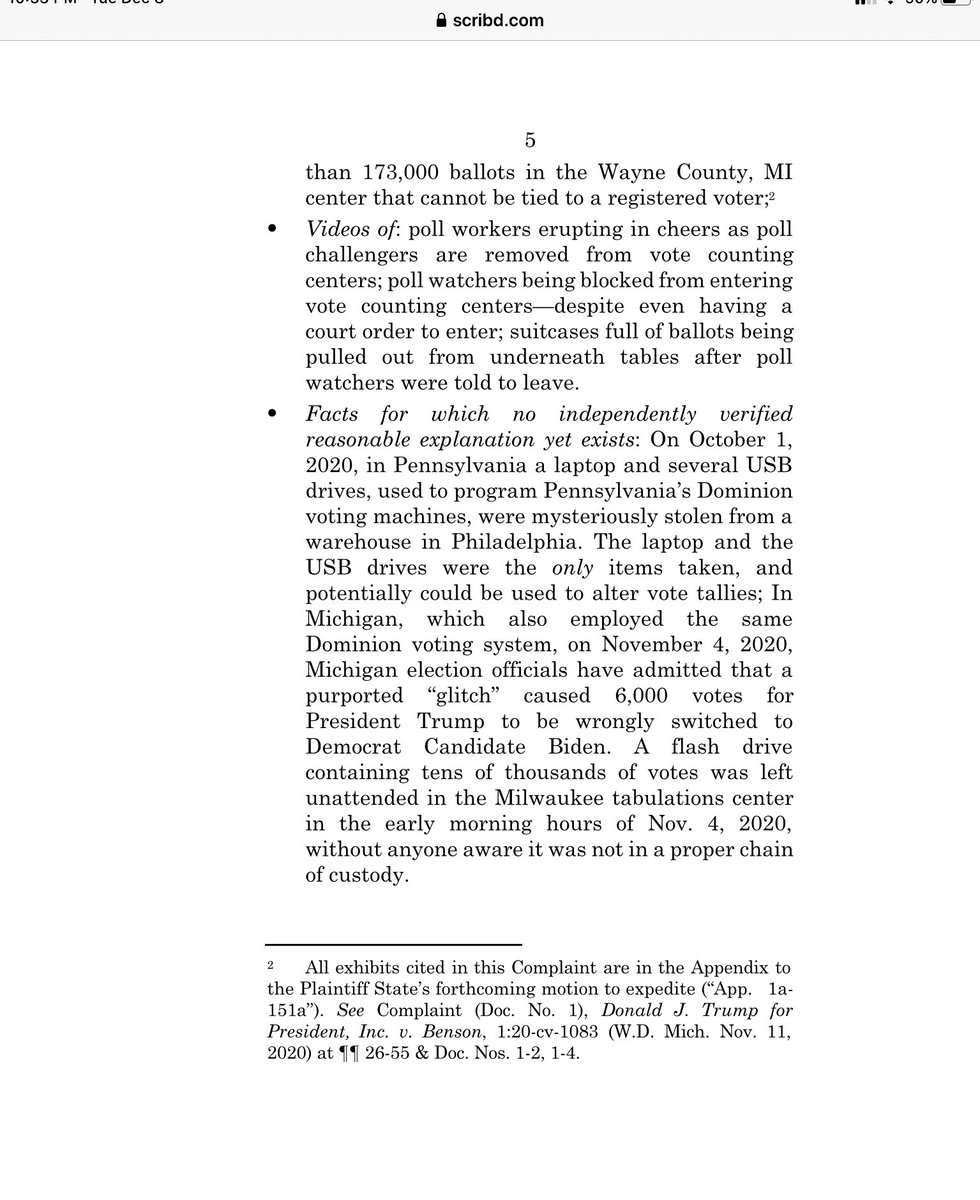 TX AG Uses “Article II” Equal Protection Clause of US Constitution to Bypass Lower Courts and Go Directly to SCOTUS…Lawsuit Against PA, MI, WI Was Filed at 12am  https://www.waynedupree.com/2020/12/texas-ag-ken-paxton-scotus/ https://www.scribd.com/document/487348469/TX-v-State-Motion-2020-12-07-FINAL