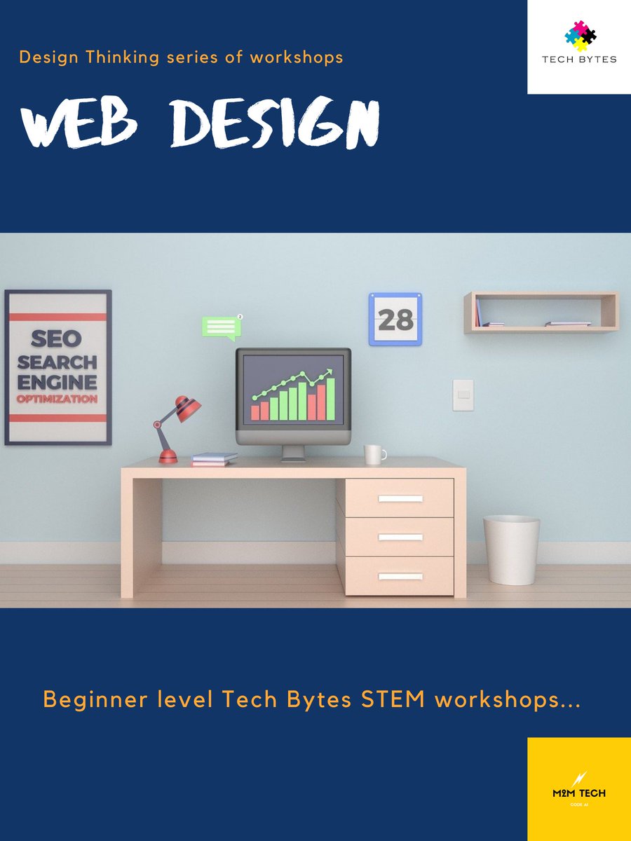 techbytesorg's tweet image. Our Winter series of &quot;Building stunning Websites&quot; workshops targeted for age group 12-18 are now open for registration.

bit.ly/wintersem2021

#m2mtechbytes #codeai #codeempower #designthinking #animation #graphics #coding #webdesign #100DaysOfCode #100DaysOfDesign