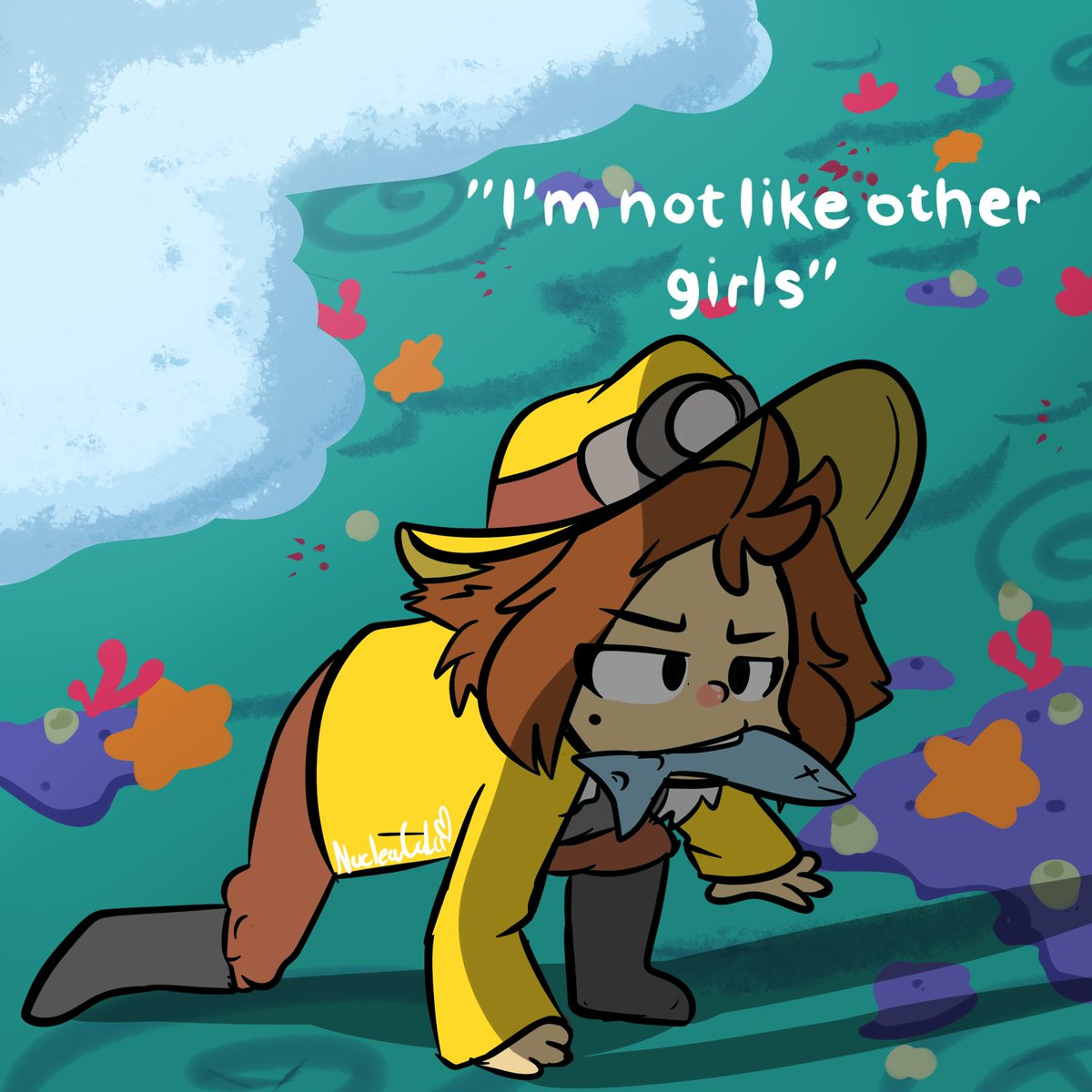 NuclearLala's tweet image. Ana is not like over girls #spelunky #spelunky2 #anaspelunky #mossmouth #fanart