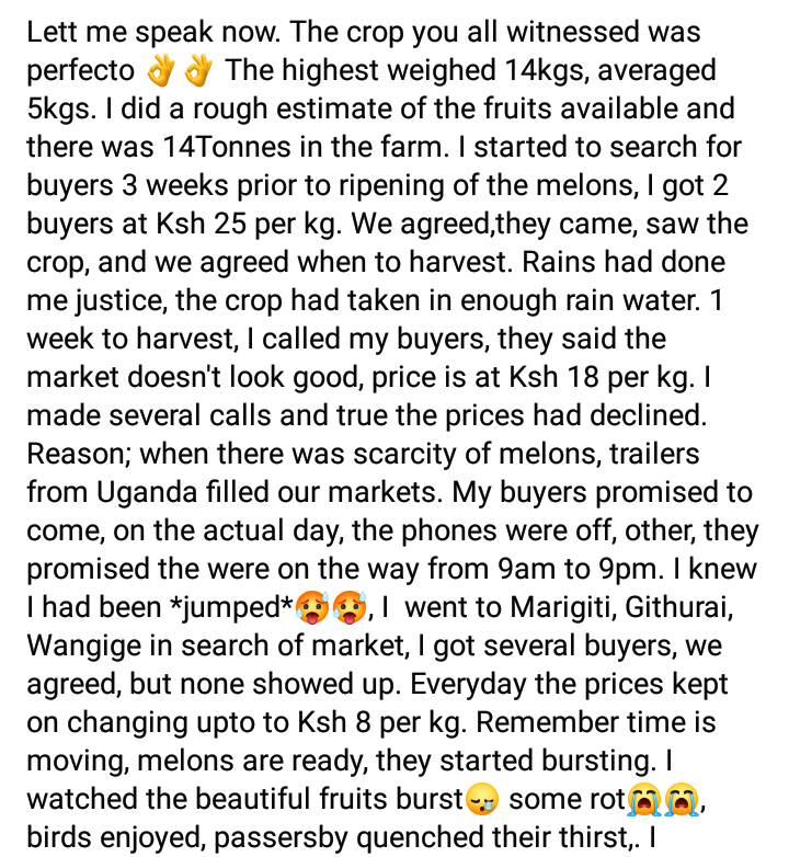 ezra_muinde_'s tweet photo. They'll give you stories about a banker who resigned to venture into passion fruit farming quoting some '000' figures been made weekly/monthly.
But they'll never tell you this 👇 https://t.co/P1A5ULLbys