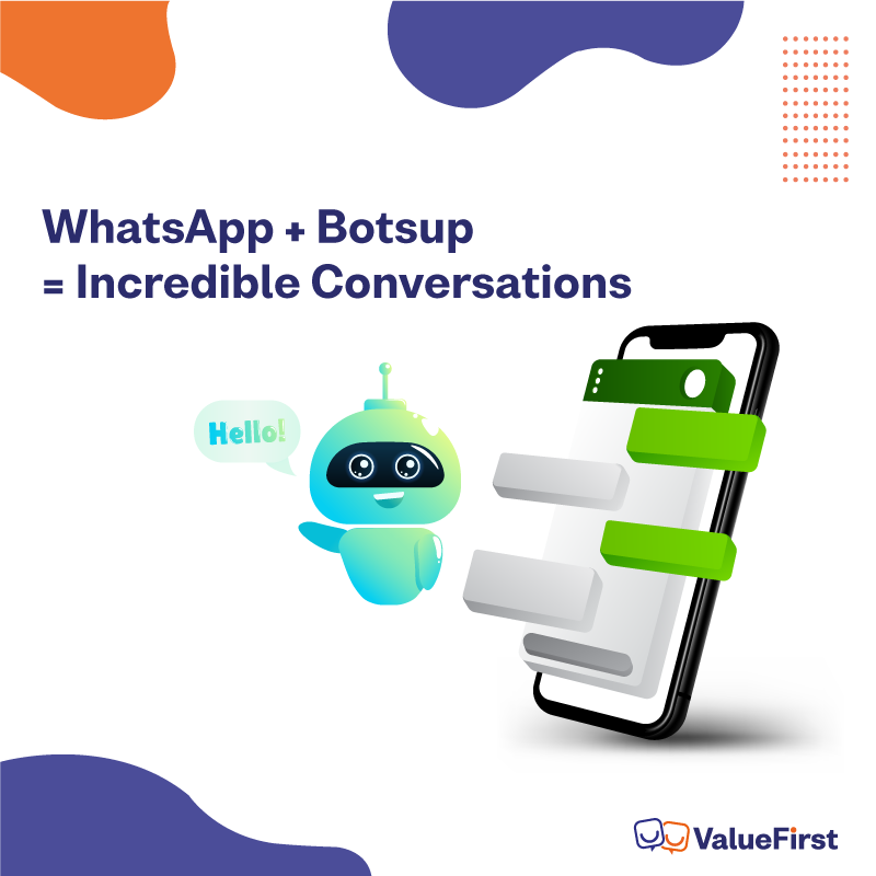 ValueFirstIN's tweet photo. Automate your lead generation, online selling, customer support, and engagement with WhatsApp based chatbots.
Get started: https://t.co/sXAoZGJ7gy
@botsupIO #WhatsApp #Chatbot https://t.co/lTQqPozicq
