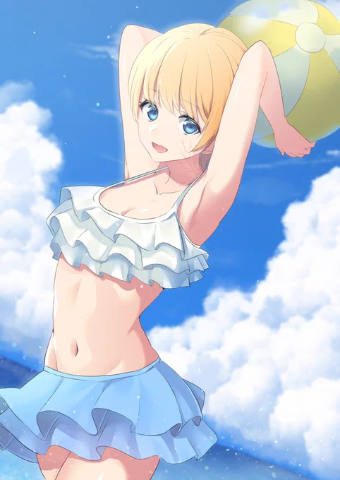 #これが私の代表作
やはり水着レイワトですね?
人生で1番多くの方に見て頂けた絵です? 