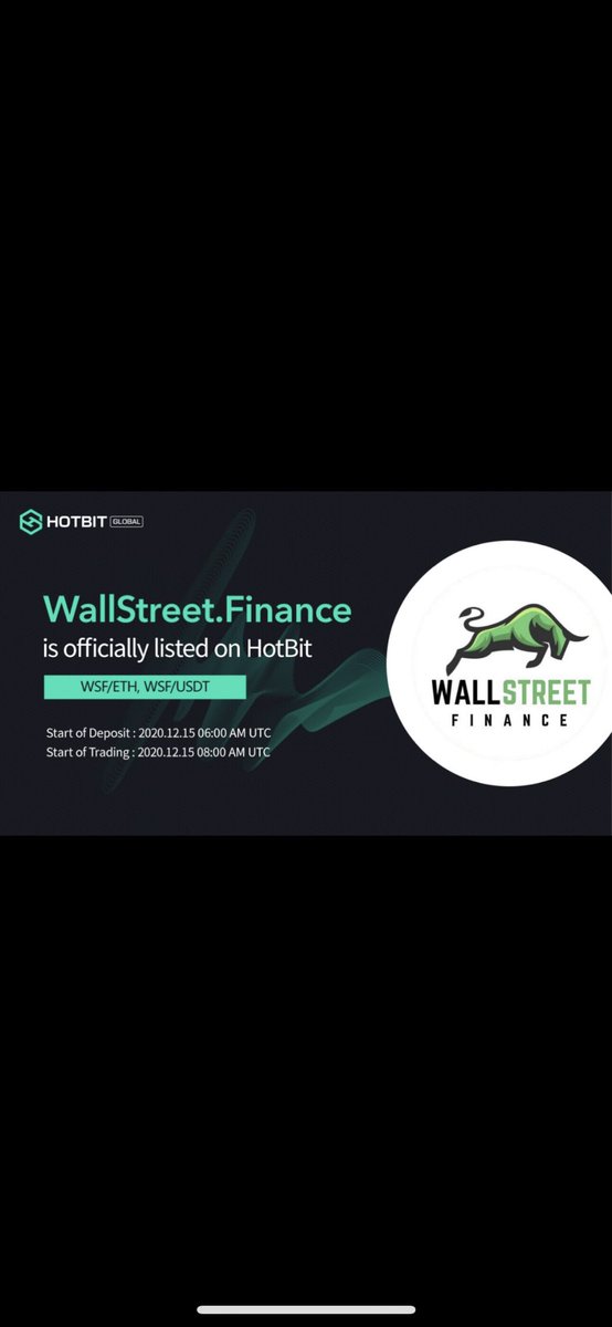W_S_Finance's tweet photo. WELCOME to WSF!!! We are officially listing on HOTBIT!!! Presale is LIVE!! 🔥🔥 🔥 best time to enter!! Join our TG to see how to participate!!  https://t.co/j5FSSrrJHp. 🚀🚀🚀 https://t.co/PDRsQkwQVs