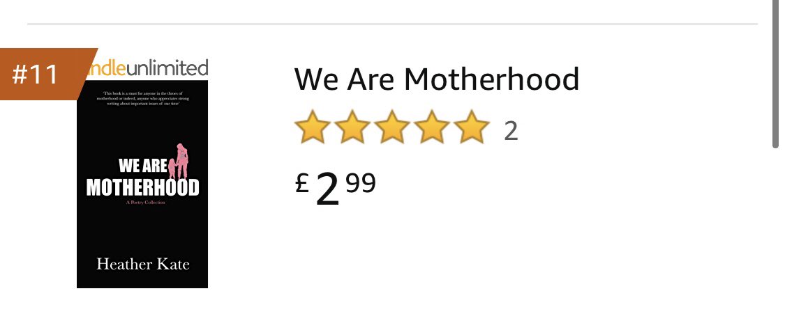 TheHeatherKate's tweet photo. My poetry collection is #11 on Amazon 😍 very excited to see this!! Get your copy today, link in bio 😁 https://t.co/vZDJG3gK7i