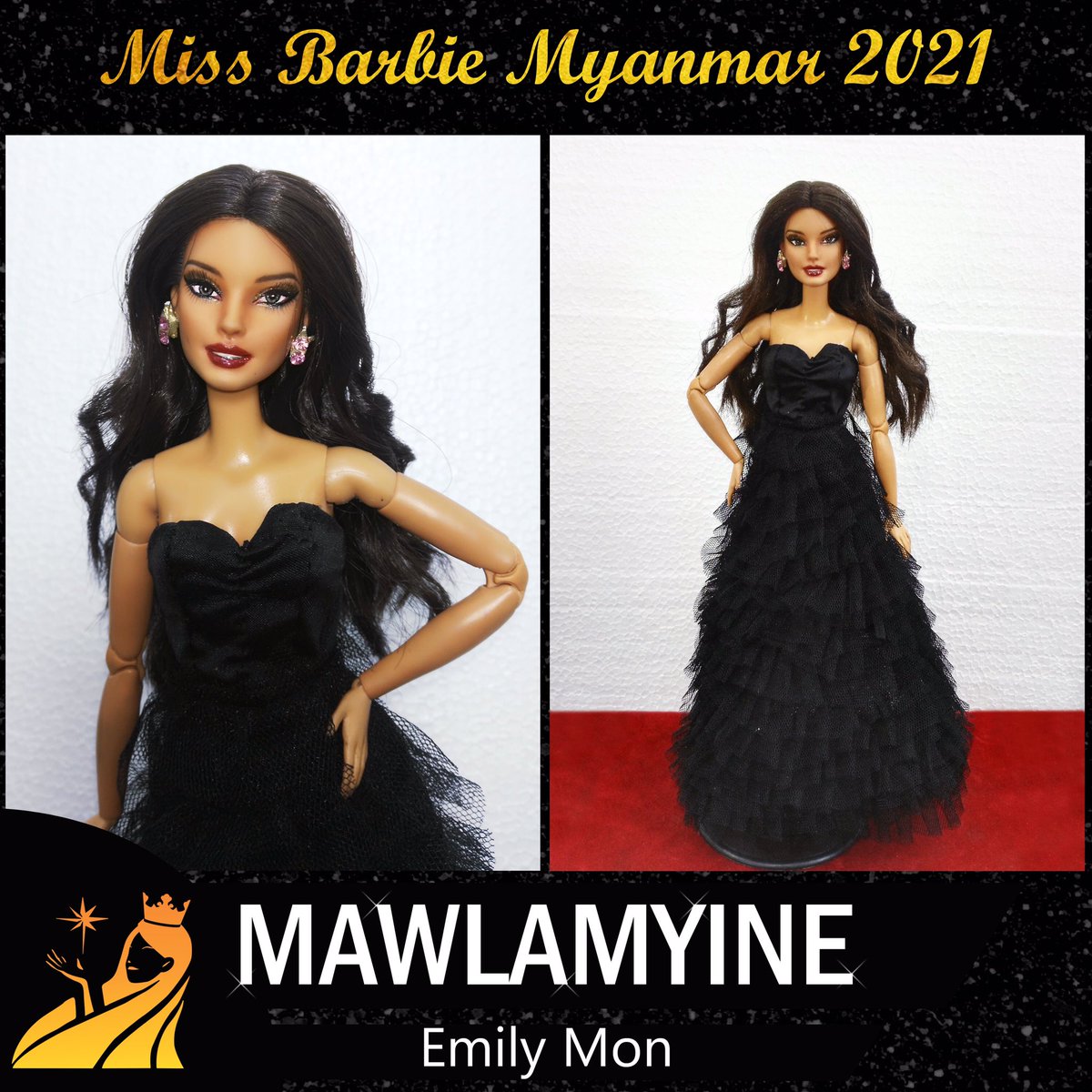 BarbieMyanmar's tweet photo. 💫Official Confirmation💫
▪️Name - Emily Mon
▪️Age - 21
▪️City - Mawlamyine
▪️Education - BA(Geography), D.T.Ed
▪️Occupation - Primary Assistant Teacher
▪️Doll Director - Aung Thet Ko
#MBU #MBI #MBM
#MissBarbieUniverse
#MissBarbieInternational
#RoadToMissBarbieMyanmar2021 https://t.co/KCY8AxxQy3