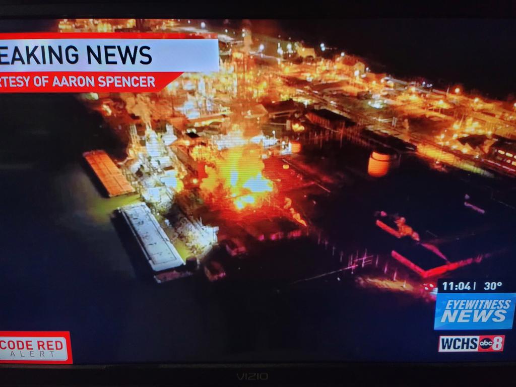ICYMI: There has been a major explosion at a plant outside Charleston, WV. The plant, owned and operated by Dupont before their spin-off company Chemours took over, caught fire this evening after a massive explosion. https://www.fox13memphis.com/news/trending/explosion-reported-near-chemours-chemical-plant-west-virginia/F5U7S7BLHRAHFAPEC5O7KOMGMA/