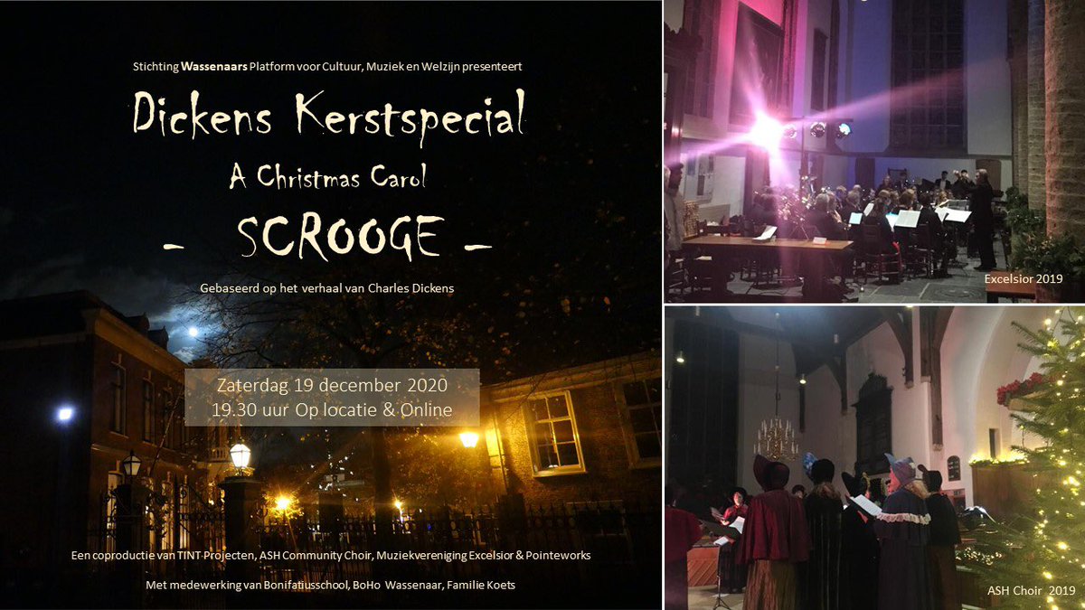 NiekSenf's tweet photo. Wassenaarse Dickens Kerstspecial!
Online &amp; op locatie 
Zaterdag 19 december - 19.30u .
Kaarten via https://t.co/VQFYyblNw5 https://t.co/q0mpgGCmIr