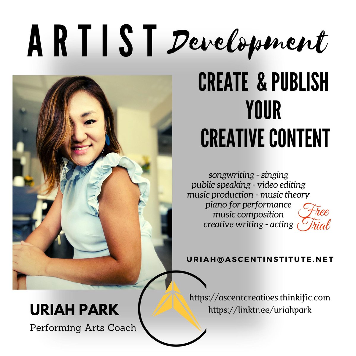 freedomheartlc's tweet photo. Would you or a friend like to take any of these creative arts classes?
#artist #artistsupport #creatives #creative #creativity #createeveryday #songwriting #songwriter #onlineeducation #onlinecoach #acting #production #artistproduction #artistcoach https://t.co/iJqWgJRL0a