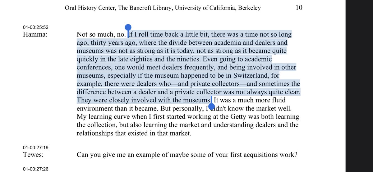 On the blurry distinction between dealers, collectors, curators and academics