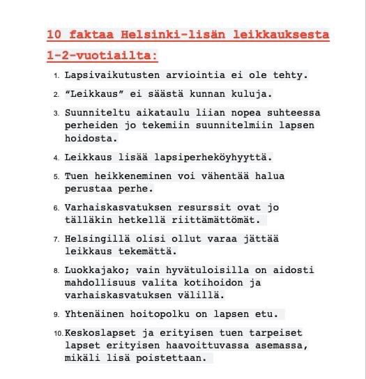 JWiikla's tweet photo. #helsinkilisä #vastustanleikkausta Odotan että @SDPhelsinki @HkiVihreat @KokoomusHki tänään muuttavat budjettiesitystä tältä osin ja PERUVAT suunnitellun helsinkilisän leikkauksen. Tämä leikkaus on järjetön: https://t.co/llXJn6x4ob