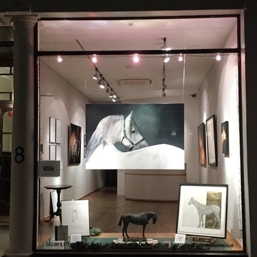 Misneach made it to London. Exhibition opens tomorrow in @gallery8eight <a href="/CountryStables/">The Country House and Stables</a> 
finally a bit of normality this year &amp; have some work displayed where more than myself &amp; my doggy get to see it!