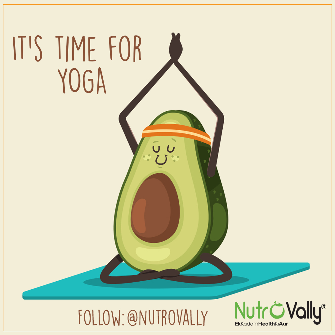 NutroVally's tweet photo. It's time for YOGA @nutrovally
#wednesdaythought #WednesdayMotivation #avocado #benefitsofavocado #health #nutrovally #EkKadamHealthKiAur https://t.co/Enulimi0ZC