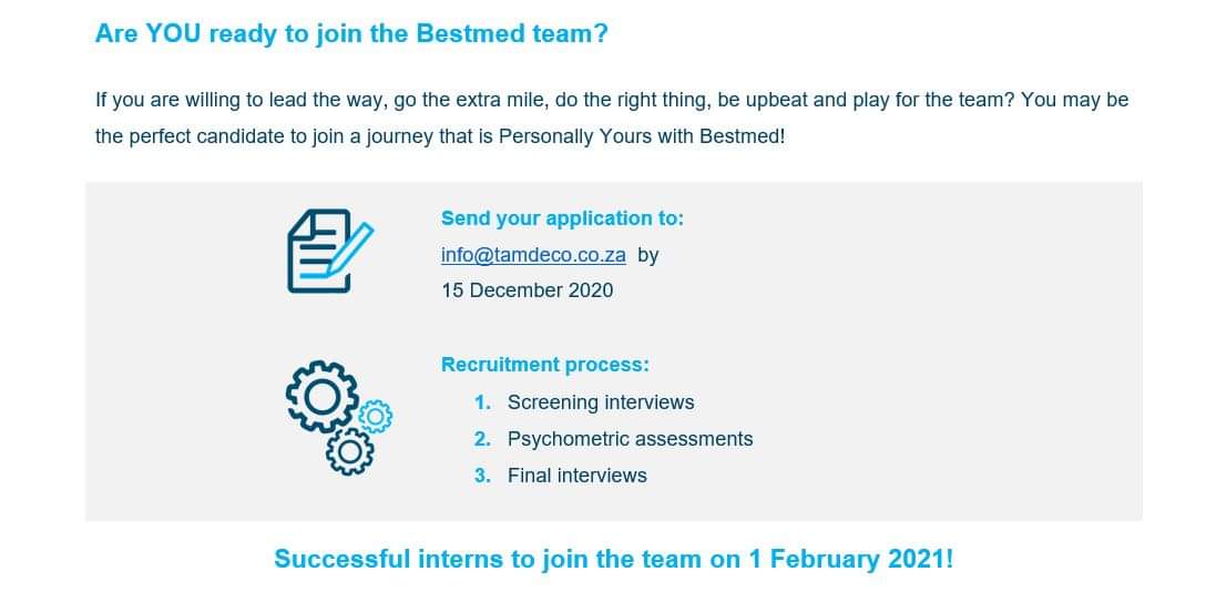 _InspiredPeople's tweet photo. Are you ready to join the Bestmed team? https://t.co/2PUf0yfXH7