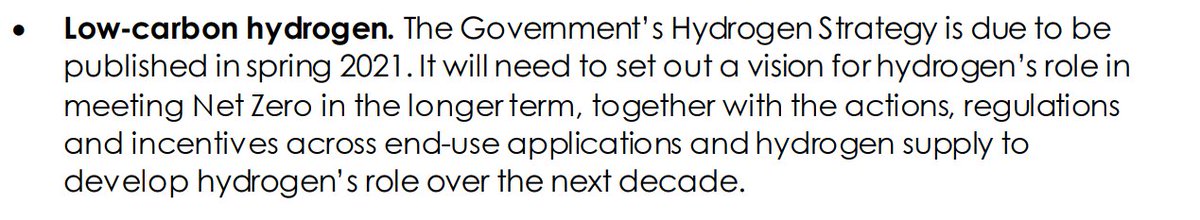 Hydrogen: Special shout out to hydrogen and the role of the forthcoming Govt strategy in building demand and supply. On here debate is often pitched as binary - electrification or hydrogen. Message is that we need both 6/n
