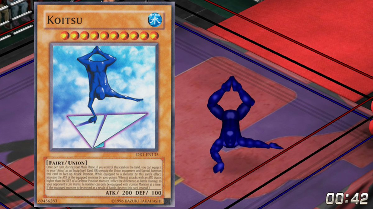 Made Koitsu and Aitsu's poses from their Yu-Gi-Oh card artwork as custom  taunts in Fire Pro Wrestling World. I think I nailed it fairly well.  #FireProWrestling #FPWW #yugioh #yugiohtcg