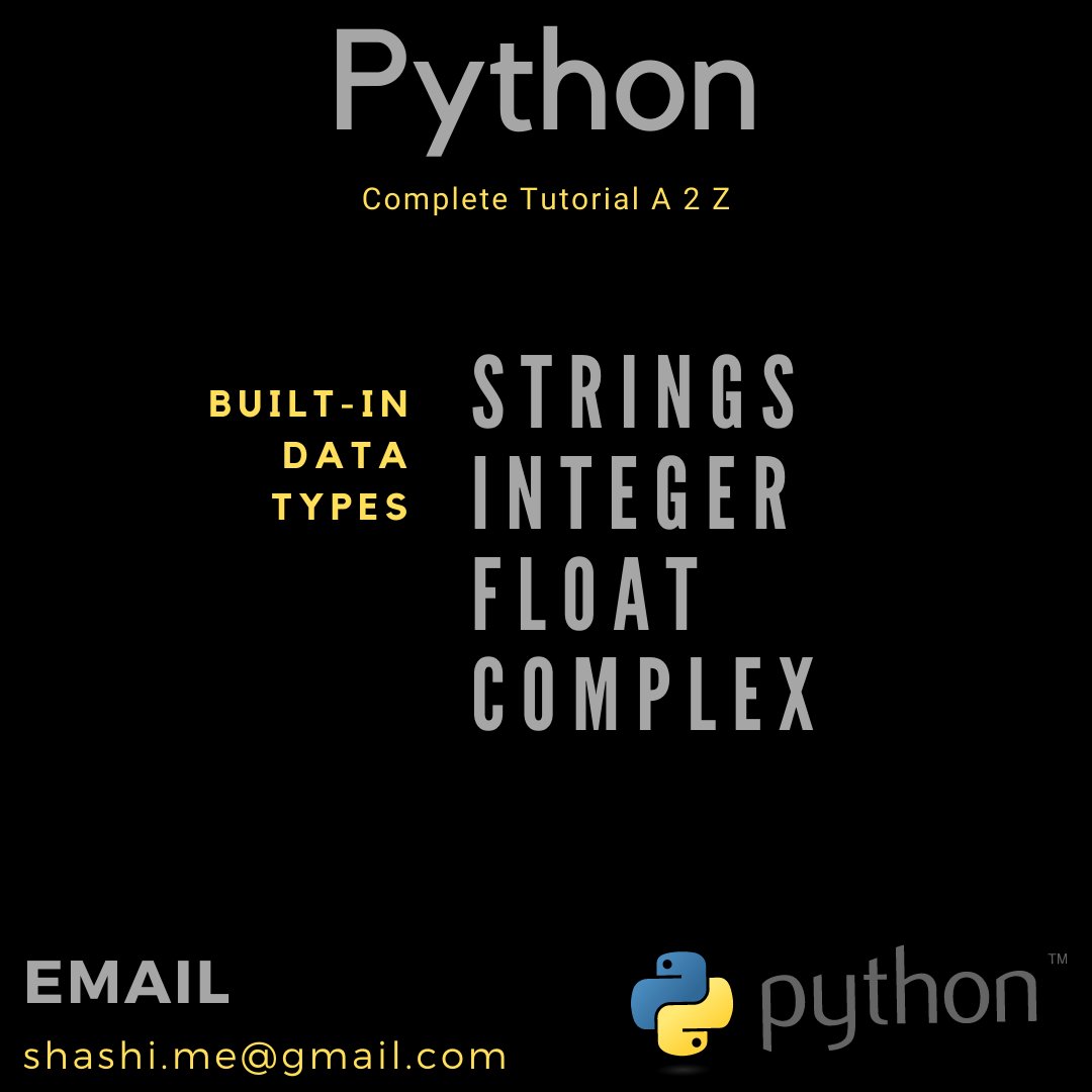 python_a2z's tweet image. Day 2:

Python for Absolute Beginners:
1). Built-in Datatypes
2). Variables
3). Variable Example
4). Variable Usabe

Help us with a feedback to improve the material, email us @ shashi.me@gmail.com

Follow-us on insta: instagram.com/python_a2z