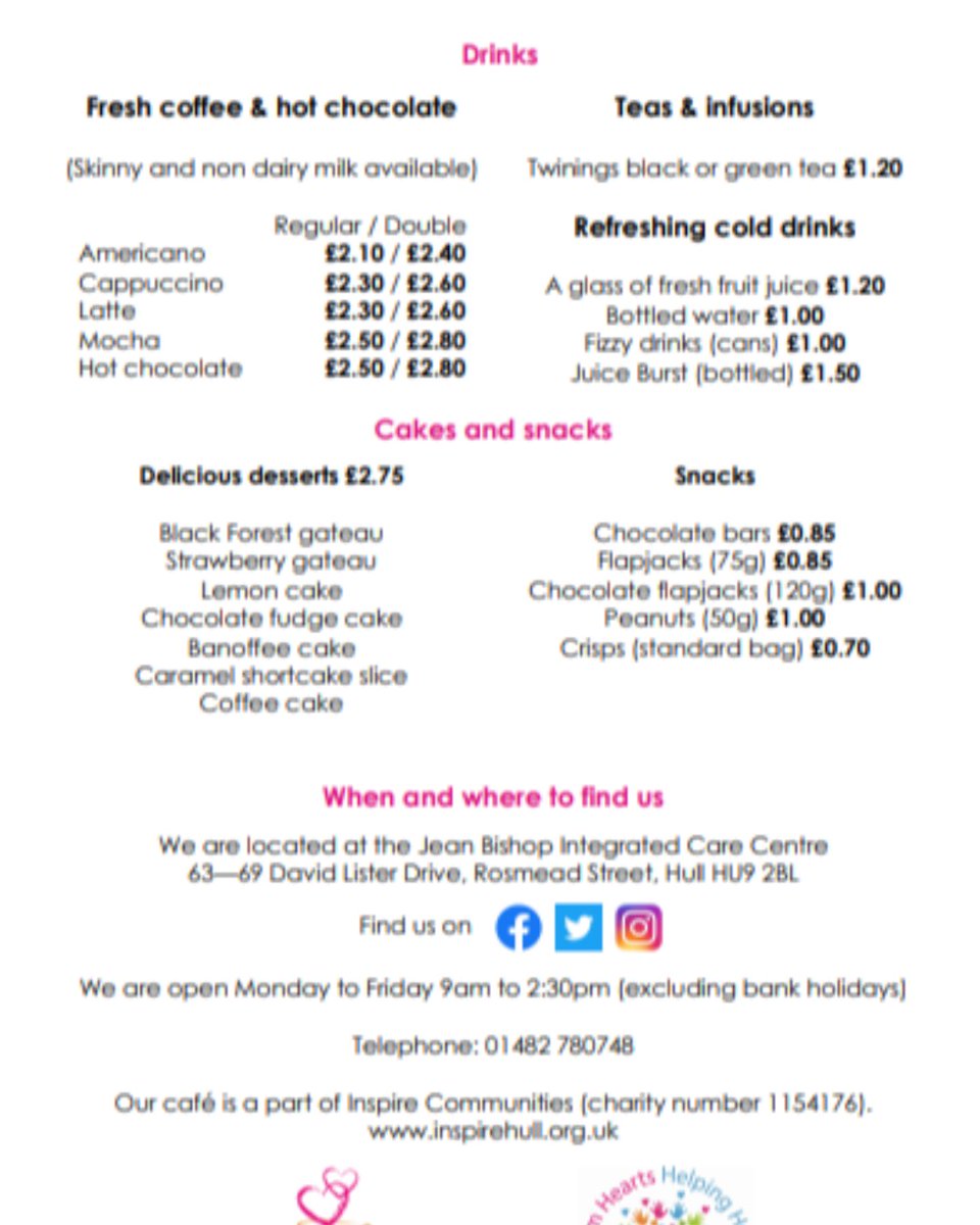 inspirecafehull's tweet photo. We announced this morning the tech issues were over. Prematurely.  Here is the menu IN FULL because we honestly do sell more than just breakfasts 😜 We have removed the old post with just the one page and hopefully  now you can see all 3! Hurray! https://t.co/PRogG3fV4x