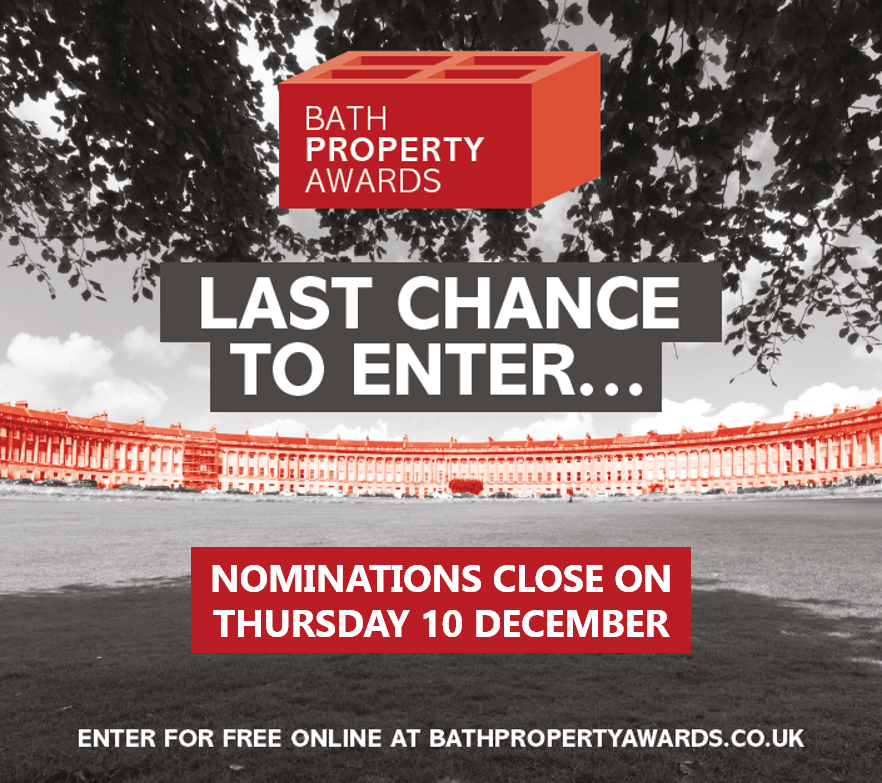 BathPropertyAwd's tweet photo. Nominations are closing tomorrow evening at 8pm for the #BathPropertyAwards, Thursday 10 December.
There are only six questions and it only takes a few minutes to enter. And what's more, finalists can go #free with each getting two tickets to the Awards: https://t.co/gwE6XZURXh https://t.co/Oxt9bGUu3o