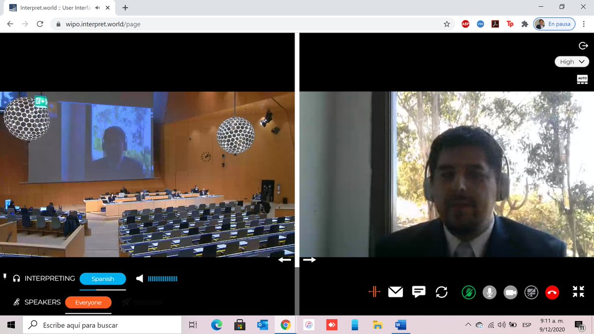 SomosELAPI's tweet photo. Nuestro delegado @RodrigoLOrtiz toma la palabra para dar nuestra postura sobre patentes y salud. Proteger las patentes e innovar es importante para mejores medicamentos #SCP32 #ELAPIenSCP https://t.co/S1vtW7wIp0